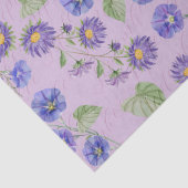 September Geboorte Maand Bloemen Aster Morning Glo Tissuepapier (Detail)