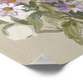 September Geboortebloem Aster I Poster (Hoek)