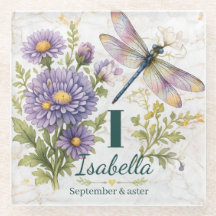 September geboortebloem Aster & Libel
