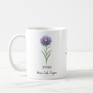 September Geboortebloem Mok – Aster