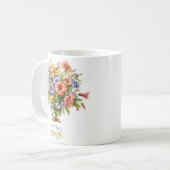 September Geboortebloem Mok | Asters (Voorkant links)