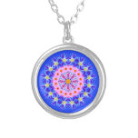 September Geboortemaand Bloem Blauw Zen Mandala Zilver Vergulden Ketting<br><div class="desc">Omarm de essentie van je geboortemaand met mijn betoverende September geboortemaand bloem heilige geometrie mandala Zen kunst ketting. Mijn unieke en onderscheidende mandala-ontwerp toont paarse aster en de roze ochtendglorie, de prachtige bloemen die de negende maand van het jaar symboliseren en pronken met je onderscheidende persoonlijkheid. Als baby van september...</div>