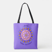 September Geboortemaand Bloem Gepersonaliseerde Ca Tote Bag (Achterkant)