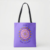 September Geboortemaand Bloem Gepersonaliseerde Ta Tote Bag (Voorkant)