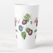 September Geboortemaand Bloemen Latte Mok (Voorkant)