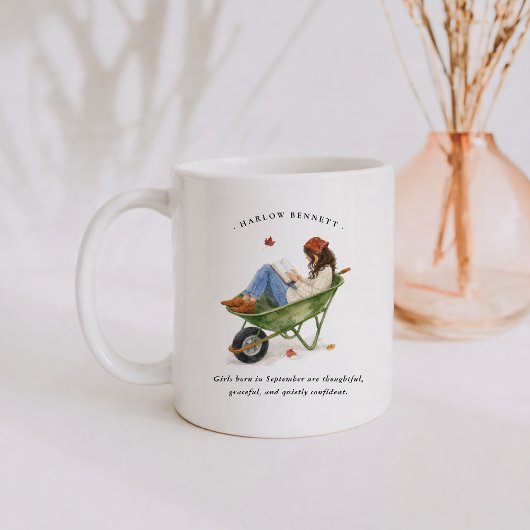September Geboortemaand Meisje | Monogram Koffiemok