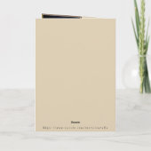 September Geboren in Proza Bloem Kaart (Achterkant)