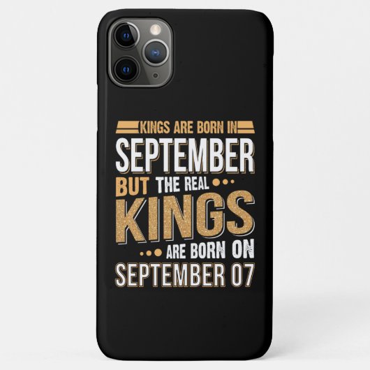 September Gift | Koningen zijn geboren in septembe Case-Mate iPhone Case (Achterkant)
