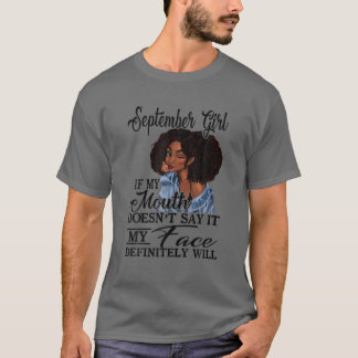 September Girl Gift for Girls Birthday T-shirt