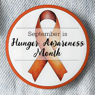 September Hongerbewustzijnsmaand Ronde Button 5,7 Cm