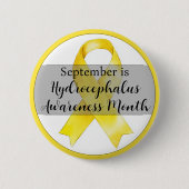September Hydrocephalus Awareness Month lint Ronde Button 5,7 Cm (Voorkant)