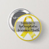 September Hydrocephalus Awareness Month lint Ronde Button 5,7 Cm (Voorkant /achterkant)