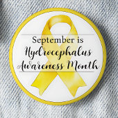 September Hydrocephalus Awareness Month lint Ronde Button 5,7 Cm