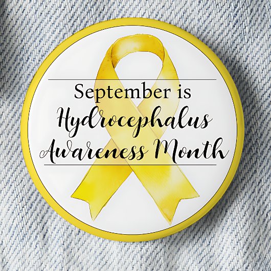 September Hydrocephalus Awareness Month lint Ronde Button 5,7 Cm
