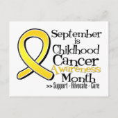 September is de maand van de Bewustmaking van Kind Briefkaart (Voorkant)