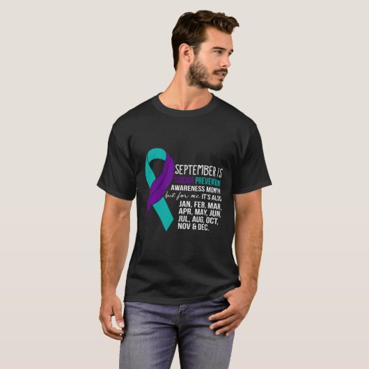 September is de maand van de zelfmoordpreventie t-shirt (Voorkant volledig)