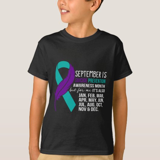 September is de maand van de zelfmoordpreventie t-shirt (Voorkant)