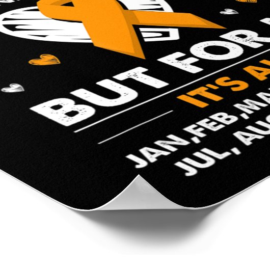 September is Leukemia Awareness Month Poster (Hoek)