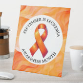 September is Leukemia Awareness Month Reclamebord Met Voetstuk (Insitu)