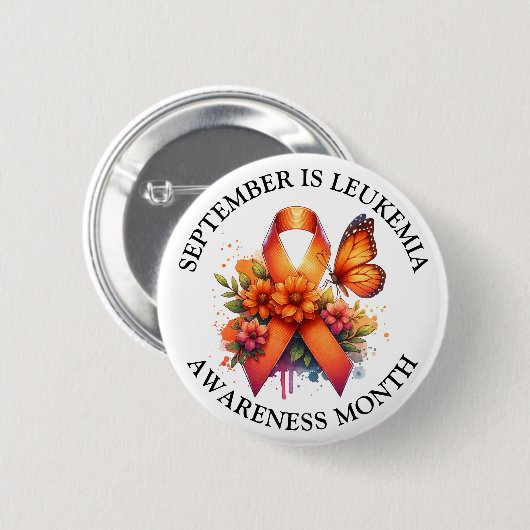 September is Leukemia Awareness Month Ronde Button 5,7 Cm (Voorkant /achterkant)