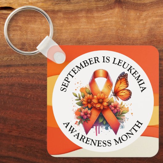 September is Leukemia Awareness Month Sleutelhanger (Voorkant)