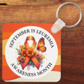 September is Leukemia Awareness Month Sleutelhanger (Achterkant)