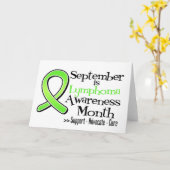 September is Lymphoma de Maand van de Voorlichting Kaart (Gele Bloem)