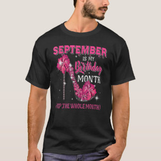 September is mijn verjaardag, de hele maand hoog t-shirt
