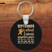 September is National Leukemia Awareness Month War Sleutelhanger (Voorkant)