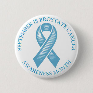 September is Prostate Cancer Awareness Maand Ronde Button 5,7 Cm