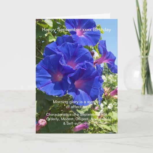 september kaart (Voorkant)