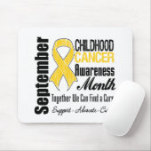 September Kinderkankermaand Muismat (Met muis)