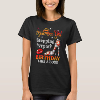 September meisje steekt mijn verjaardag in als een t-shirt