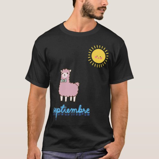 September met lama t-shirt (Voorkant)