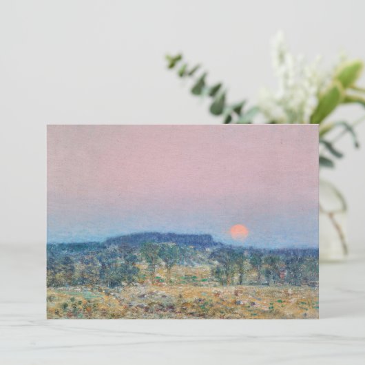 September Moonrise | Childe Hassam (Staand voorkant)