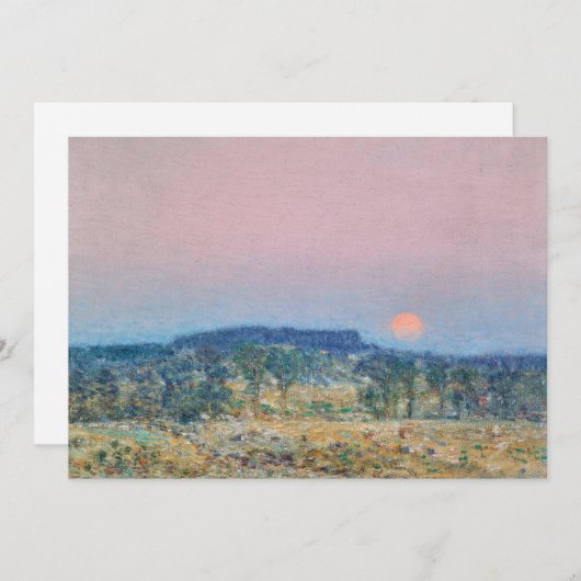 September Moonrise | Childe Hassam (Voorkant / Achterkant)