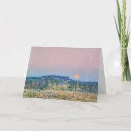 September Moonrise | Childe Hassam Kaart