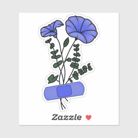 September Morning Glory Bandaid Sticker (Vel)