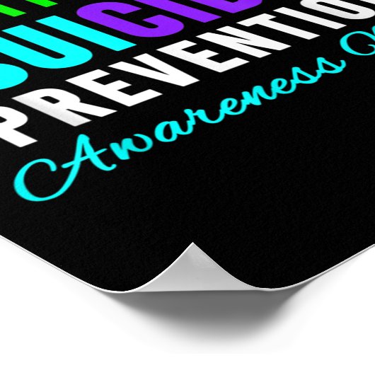 September Nationale zelfmoordpreventie Bewustzijn Poster (Hoek)