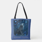 September Saffier – Hemelse Wolf Tote Bag (Achterkant)
