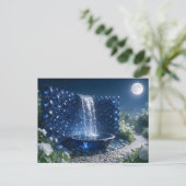 September Saffier Waterval Briefkaart (Staand voorkant)
