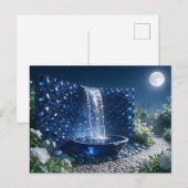 September Saffier Waterval Briefkaart (Voorkant / Achterkant)