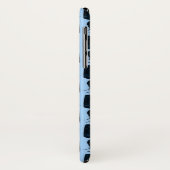 September Sapphire Blue Butterfly Pattern Design Case-Mate iPhone Case (Achterkant/links)