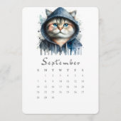 September Stand-alone Kalender Kat Splash Art Menu (Voorkant)