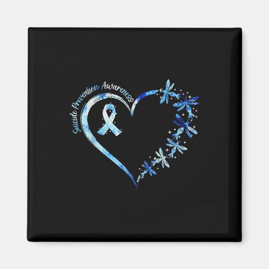 September Suicide Prevention Awareness Dragonfly H Magneet (Voorkant)