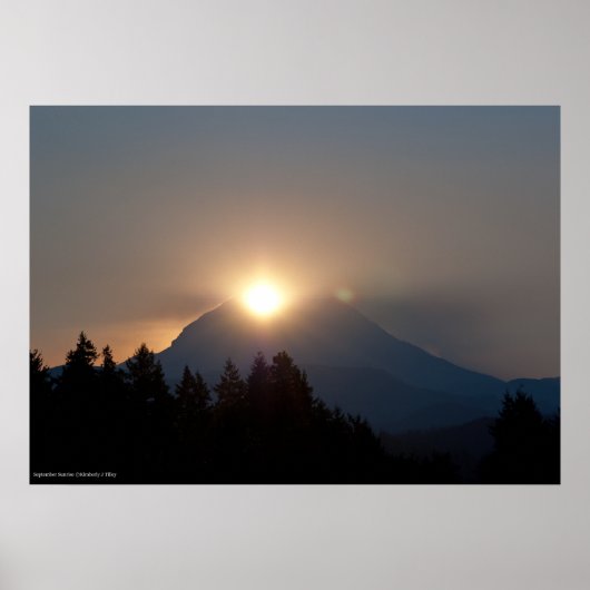 September Sunrise Poster (Voorkant)