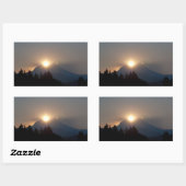 September Sunrise Rechthoekige Sticker (Vel)