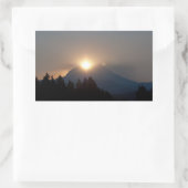 September Sunrise Rechthoekige Sticker (Tas)
