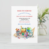 september Terug naar schooluitnodiging Kaart (Staand voorkant)