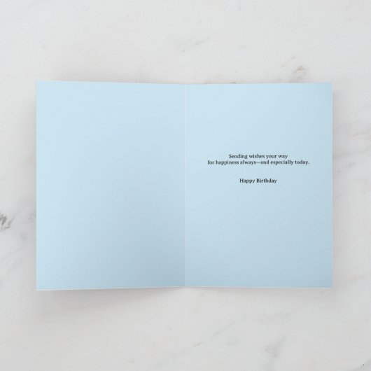 September tot oktober Geboorte Bloem Aangepaste Ve Kaart (Binnen)